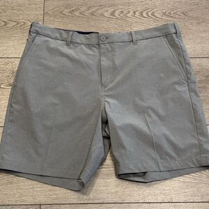 Mizzen Main Shorts Mens 38x8 Grey Helmsman Performance Golf Stretch Chino Casual